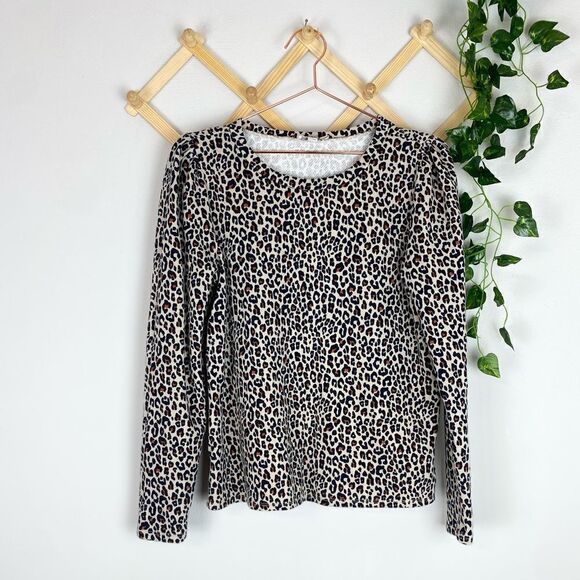 LOFT Tops - LOFT Animal Print Long Sleeve Top M410